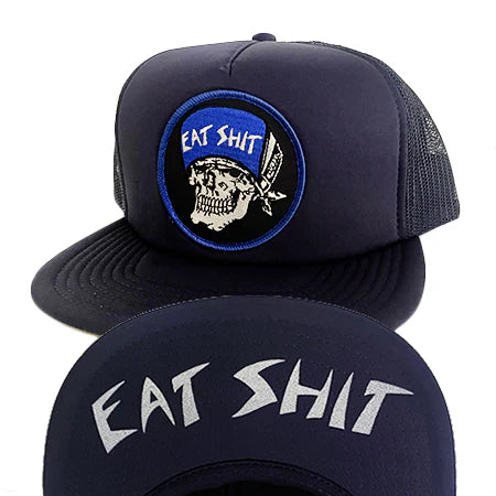 Suicidal Skates Eat Shit Patch Flip Mesh Hat - Navy