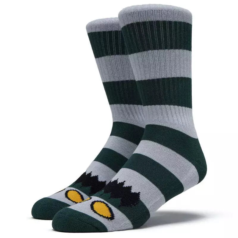 Toy Machine Monster Big Stripe Socks - Forest