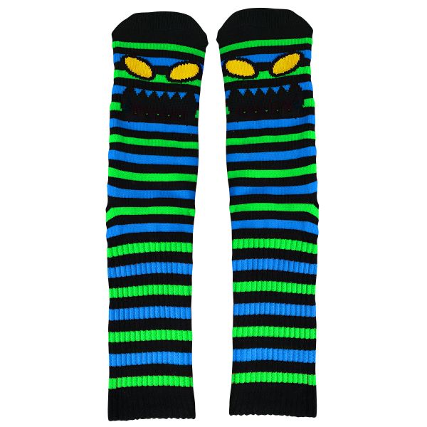 Toy Machine Monster Mini Stripes Socks -  Neon Green