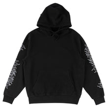 Welcome Skateboards Barb Sleeve Embroidered Pigment-Dyed Hoodie - Black