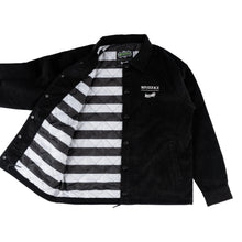 Welcome X Beetlejuice Sandworm Embroidered Coaches Jacket - Black