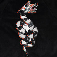 Welcome X Beetlejuice Sandworm Embroidered Coaches Jacket - Black