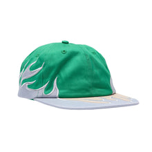 WKND Skateboards Flame 5-Panel Cap - Lime Green