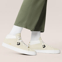 Converse Louie Lopez Pro Suede Mid Skateboard Shoes - White/Black/White