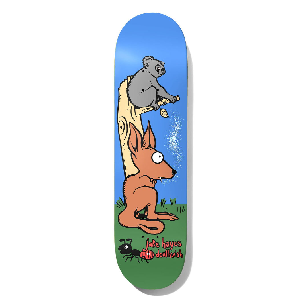 Deathwish Skateboards Jake Hayes Smoking Roo Skateboarding Deck - 8.00