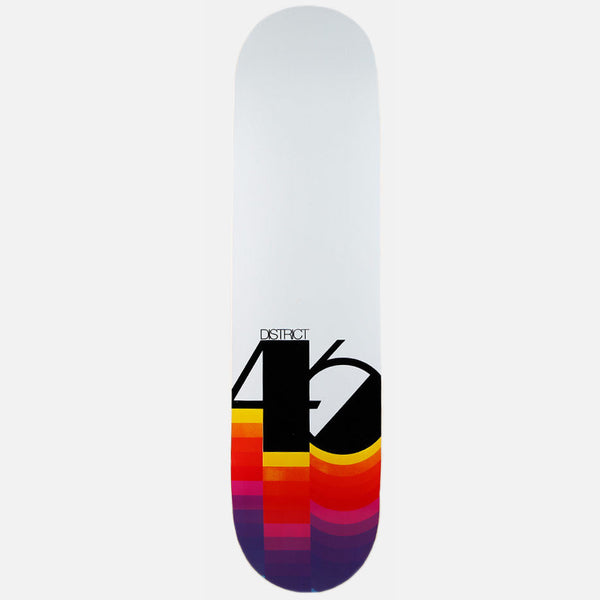 District 46 District Studio White Skateboard Deck - 8.00