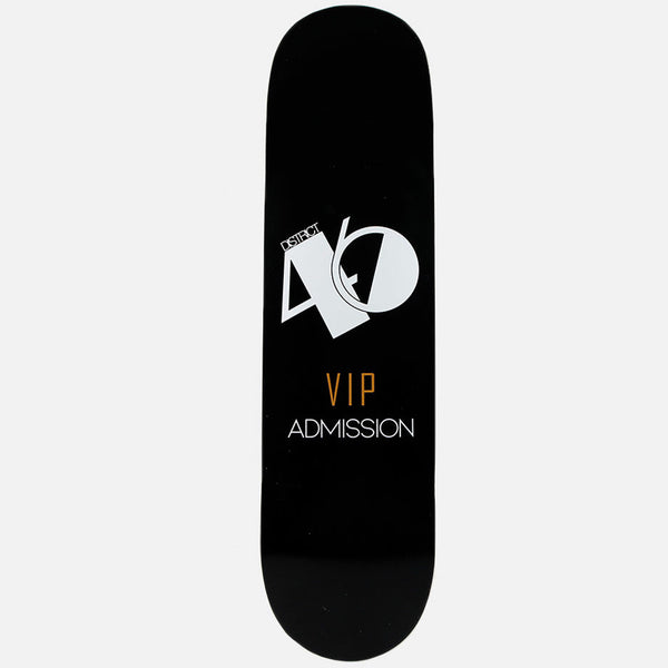 District 46 District VIP Black Skateboard Deck - 8.125