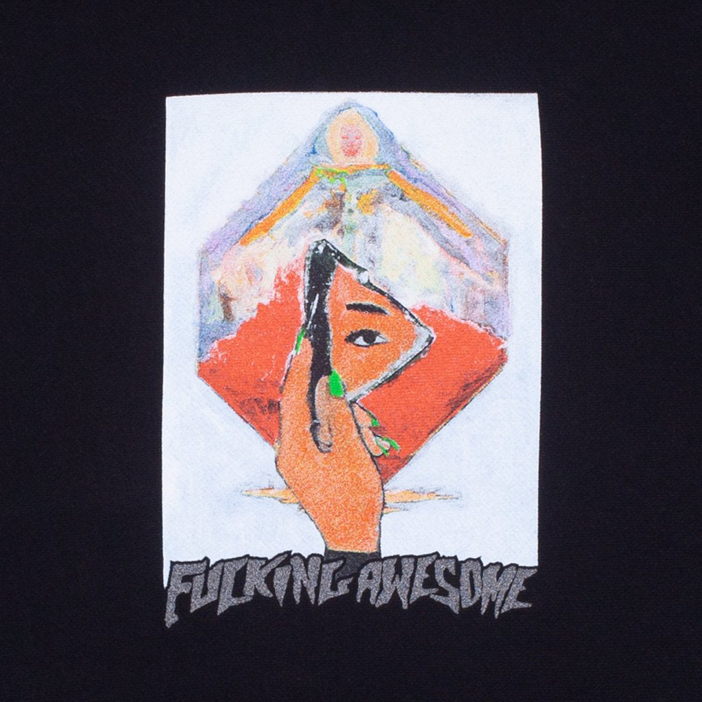 Fucking Awesome Dill Mirror Painting Tee Black