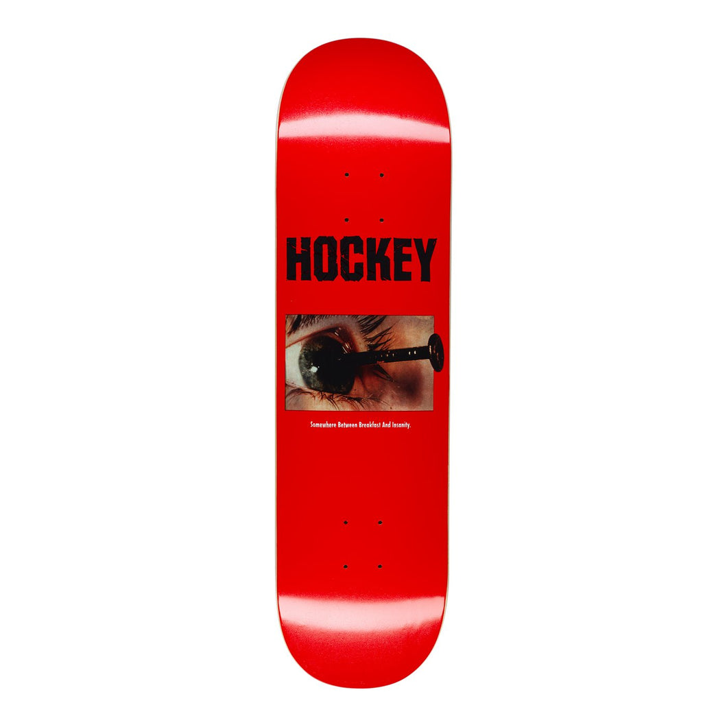 Hockey Skateboards Ben Kadow Breakfast Insanity Skateboard Deck (Red) - 8.38