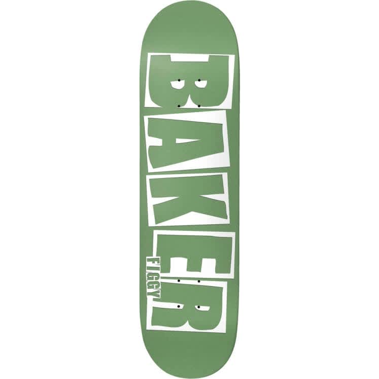 Baker Skateboards Figgy Brand Name Moss Skateboard Deck - 8.25