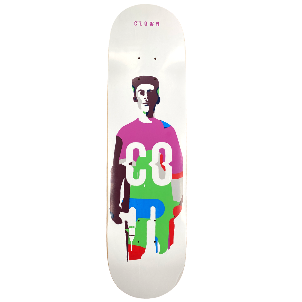 Clown Skateboards Chris Oliver Pro Skateboard Deck - 8.25