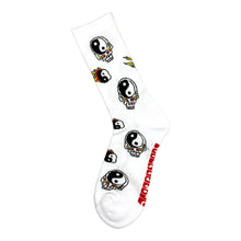 Psockadelic Flaming Yin Yang Psocks - White (Socks)