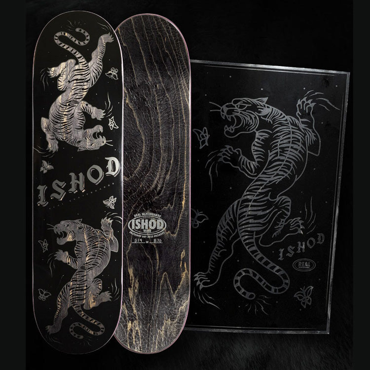 Real Skate Shop Day Day Ishod Twin Tail Skateboard Deck - 8.38 (Blacked Out)