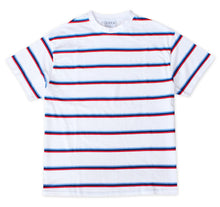 Skateboard Cafe Stripe Tee White / Red