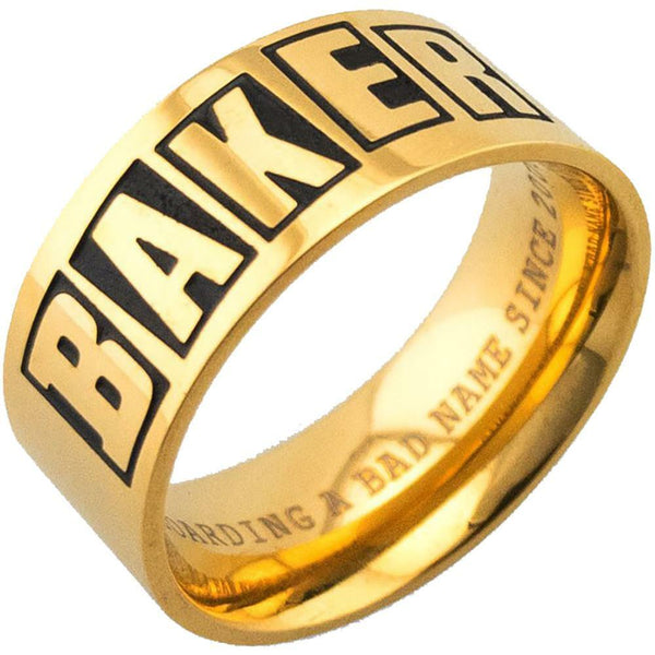 Baker Brand Logo Ring - Gold