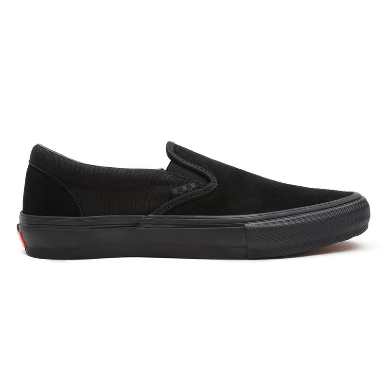 Vans Skate Slip On Pro Skate Skateboarding Shoes Black Black Blacko Slugger Skate Store