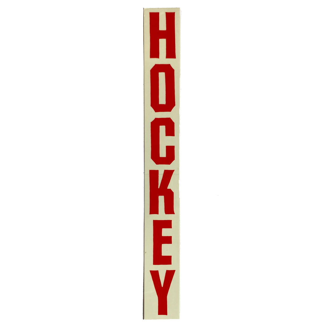 Hockey Skateboards - Vertical Logo Sticker Red