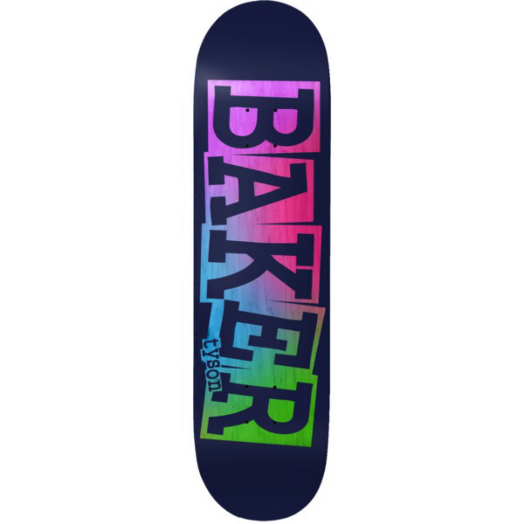 Baker Skateboards Tyson Peterson Ribbon Navy Rainbow Skateboard Deck - 8.25