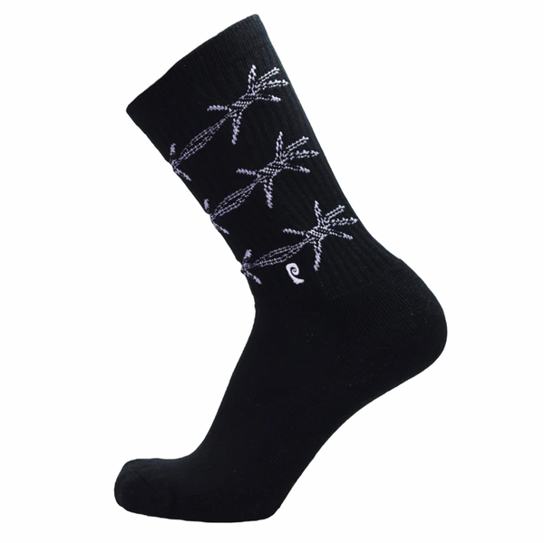 Psockadelic Back Off Socks - Black