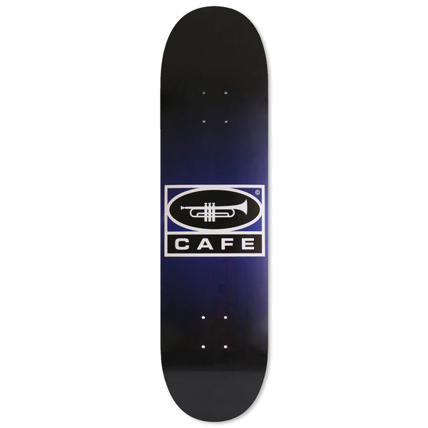 Skateboard Cafe Trumpet Logo Skateboard Deck Navy/Black Fade - 8.5