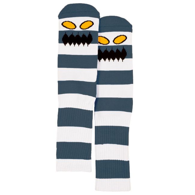 Toy Monster Big Stripe Socks - Concrete